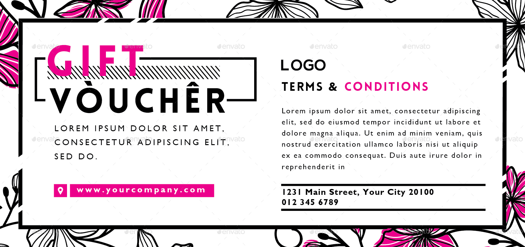 FASHION GIFT VOUCHER Vol. 2, Print Templates GraphicRiver